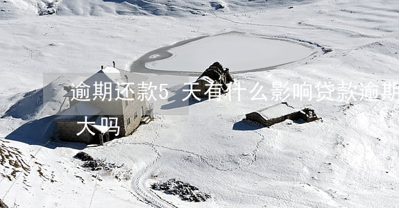 逾期还款5天有什么影响(贷款逾期五天影响大吗)