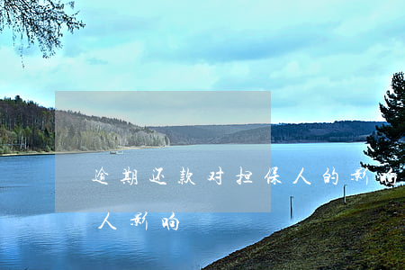逾期还款对担保人的影响(借款人逾期对担保人影响)