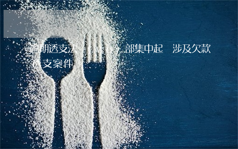 逾期透支法務(wù)部集中起訴(涉及欠款透支案件)