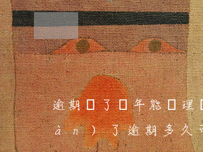 逾期過了幾年能辦理貸款(信用卡出現(xiàn)了逾期,多久可以辦理貸款)
