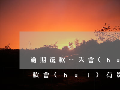 逾期還款一天會(huì)怎樣(逾期一周還款會(huì)有影響嗎)