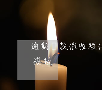 逾期還款催收短信模板(逾期貨款催收通知書模板)