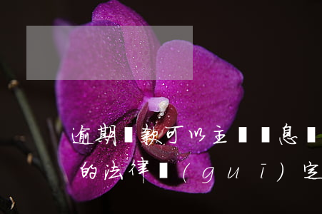 逾期還款可以主張罰息嗎(銀行逾期還款罰息的法律規(guī)定匯總)