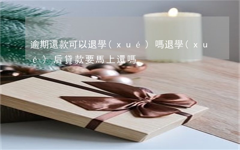 逾期還款可以退學(xué)嗎(退學(xué)后貸款要馬上還嗎)