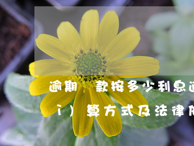 逾期還款按多少利息(逾期還款利息的計(jì)算方式及法律依據(jù))