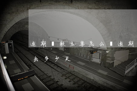 逾期還款立案怎么辦(逾期立案再還錢還要進去多少天)