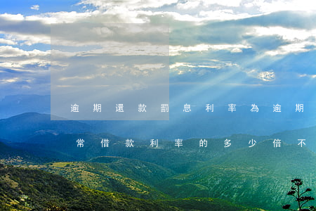 逾期還款罰息利率為(逾期還款罰息利率為正常借款利率的多少倍不計(jì)復(fù)利)