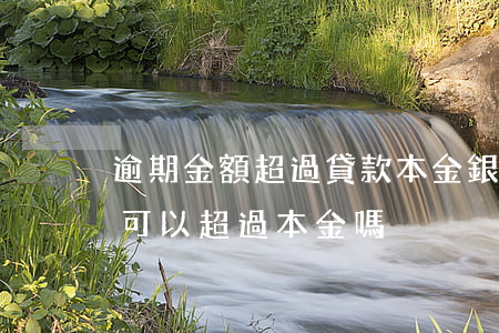 逾期金額超過貸款本金(銀行貸款逾期,滯納金可以超過本金嗎)