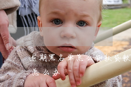 逾期黑名单怎么贷款(贷款逾期拉黑了名单了怎么办)