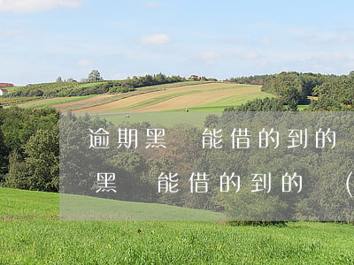 逾期黑戶能借的到的網(wǎng)貸(逾期黑戶能借的到的網(wǎng)貸)