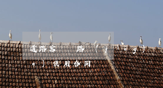 道路客運線路經(jīng)營權(quán)使用合同
