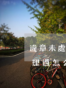 違章未處理過怎么會有罰款逾期-違章未處理過怎么會有罰款逾期記錄