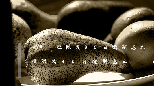 違章處理限定30日逾期怎么處罰-違章處理限定30日逾期怎么處罰的