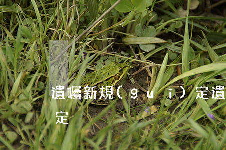 遺囑新規(guī)定(遺囑新規(guī)定)