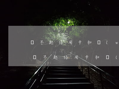 還不起信用卡和網(wǎng)貸怎么辦-還不起信用卡和網(wǎng)貸怎么辦呢