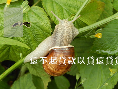 還不起貸款以貸還貸 貸款還不上還能貸款嗎