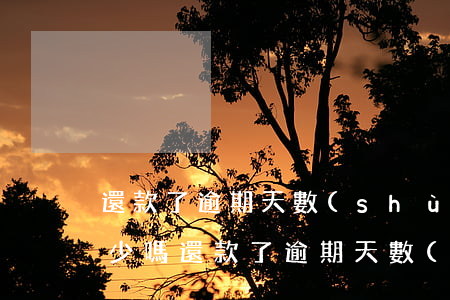 還款了逾期天數(shù)會(huì)減少嗎(還款了逾期天數(shù)會(huì)減少嗎)