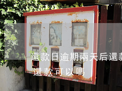 還款日逾期兩天后還款-還款日逾期兩天后還款可以嗎