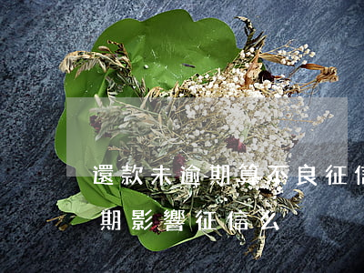 還款未逾期算不良征信嗎(有借款但是沒有逾期,影響征信么)