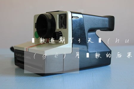 還款逾期了3天會(huì)怎樣(逾期三個(gè)月還款的后果)
