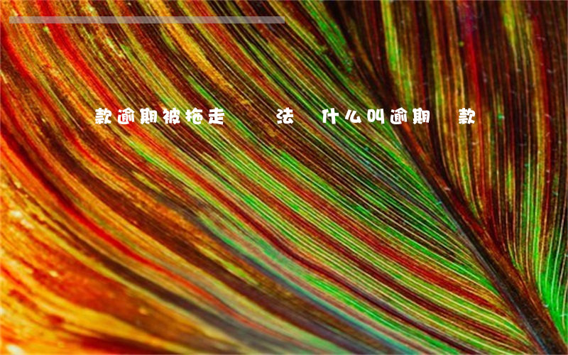 還款逾期被拖走屬違法嗎(什么叫逾期還款)