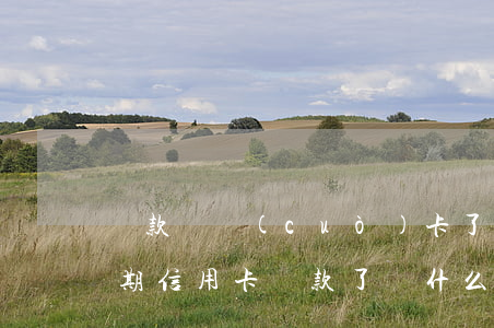 還款還錯(cuò)卡了導(dǎo)致逾期(信用卡還款了為什么還是逾期)