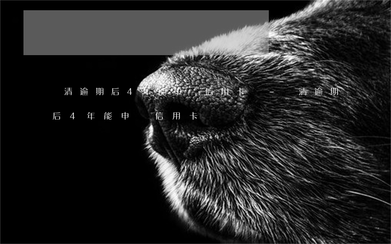 還清逾期后4年能申請信用卡嗎-還清逾期后4年能申請信用卡嗎