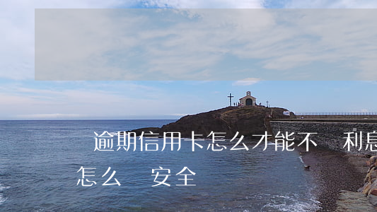 還逾期信用卡怎么才能不還利息（逾期信用卡怎么還安全）