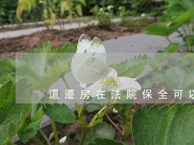 還遷房在法院保全可以嗎