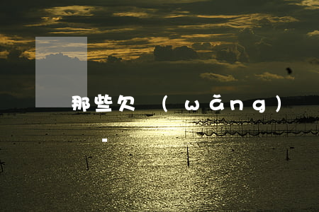 那些欠網(wǎng)貸還不上的最后怎么樣-