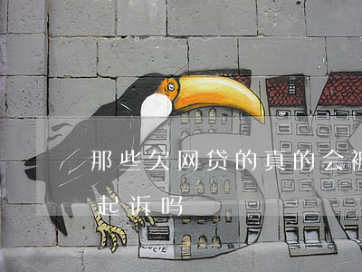 那些欠网贷的真的会被起诉吗(网贷欠钱会被起诉吗)