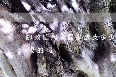 邮政信用卡最多透支多少年(邮政银行卡有期限的吗)