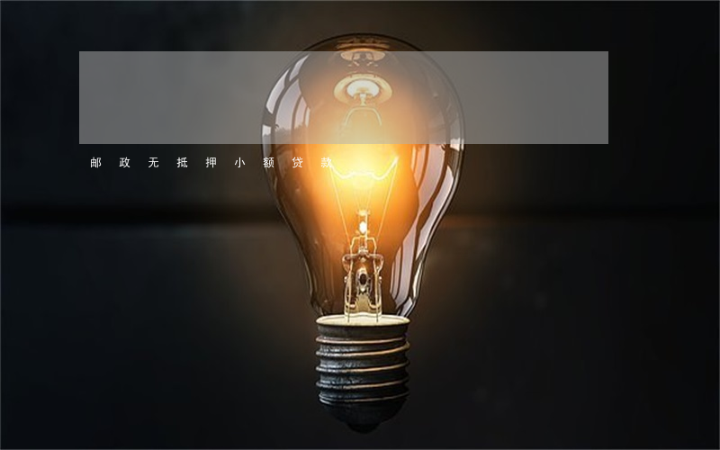 邮政无抵押小额贷款