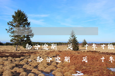 部分逾期會延遲十年才能恢復(fù)征信-部分逾期會延遲十年才能恢復(fù)征信嗎