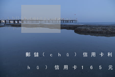 郵儲(chǔ)信用卡利息多少-郵儲(chǔ)信用卡165元