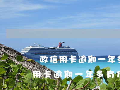 郵政信用卡逾期一年多有什么后果-郵政信用卡逾期一年多有什么后果嗎