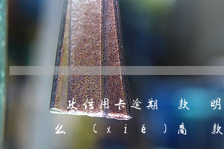 郵政信用卡逾期還款證明(郵政信用卡逾期怎么協(xié)商還款)