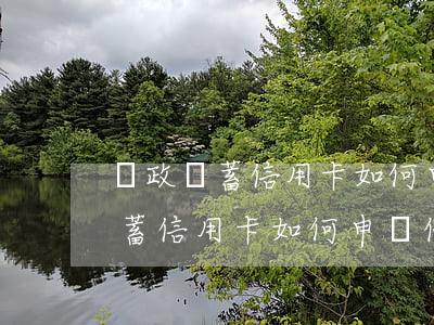 郵政儲蓄信用卡如何申請停息掛賬-郵政儲蓄信用卡如何申請停息掛賬業(yè)務(wù)