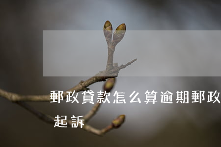 郵政貸款怎么算逾期(郵政銀行貸款逾期多久起訴)