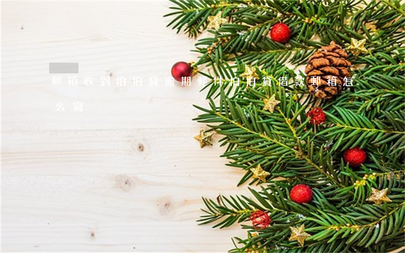 郵箱收到拍拍貸逾期郵件(拍拍貸借款郵箱怎么寫)