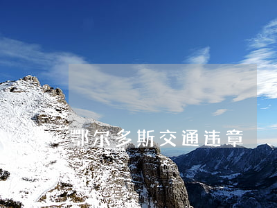 鄂尔多斯交通违章