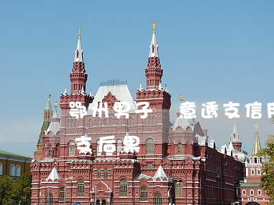 鄂州男子惡意透支信用卡(銀行信用卡惡意透支后果)