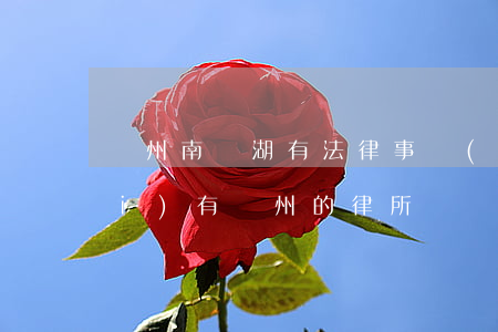 鄭州南龍湖有法律事務(wù)所沒(méi)有(鄭州的律所)
