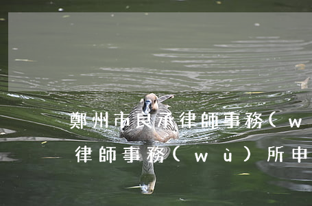 鄭州市良承律師事務(wù)所(鄭州市良承律師事務(wù)所申燕敏)