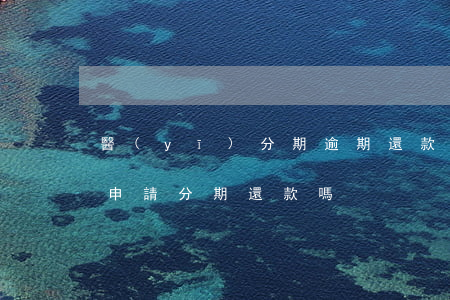 醫(yī)分期逾期還款怎么辦(逾期后可以申請分期還款嗎)