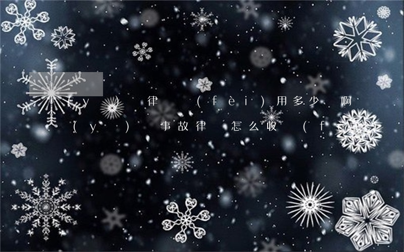 醫(yī)療律師費(fèi)用多少錢啊(醫(yī)療事故律師怎么收費(fèi))