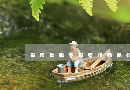 采用欺骗手段宣传商品如何处罚