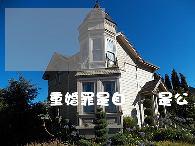 重婚罪是自訴還是公訴