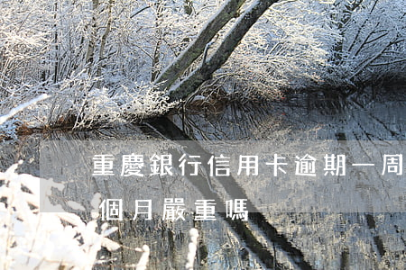 重慶銀行信用卡逾期一周(銀行信用卡逾期一個月嚴重嗎)
