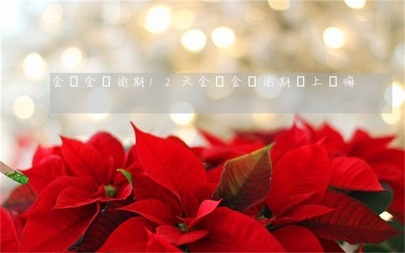 金東金條逾期12天(金東金條逾期會上門嘛)